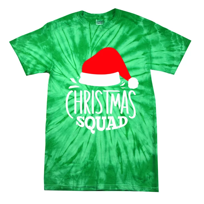 Christmas Squad Funny Family Group Matching Christmas Pajama Party Gift Tie-Dye T-Shirt