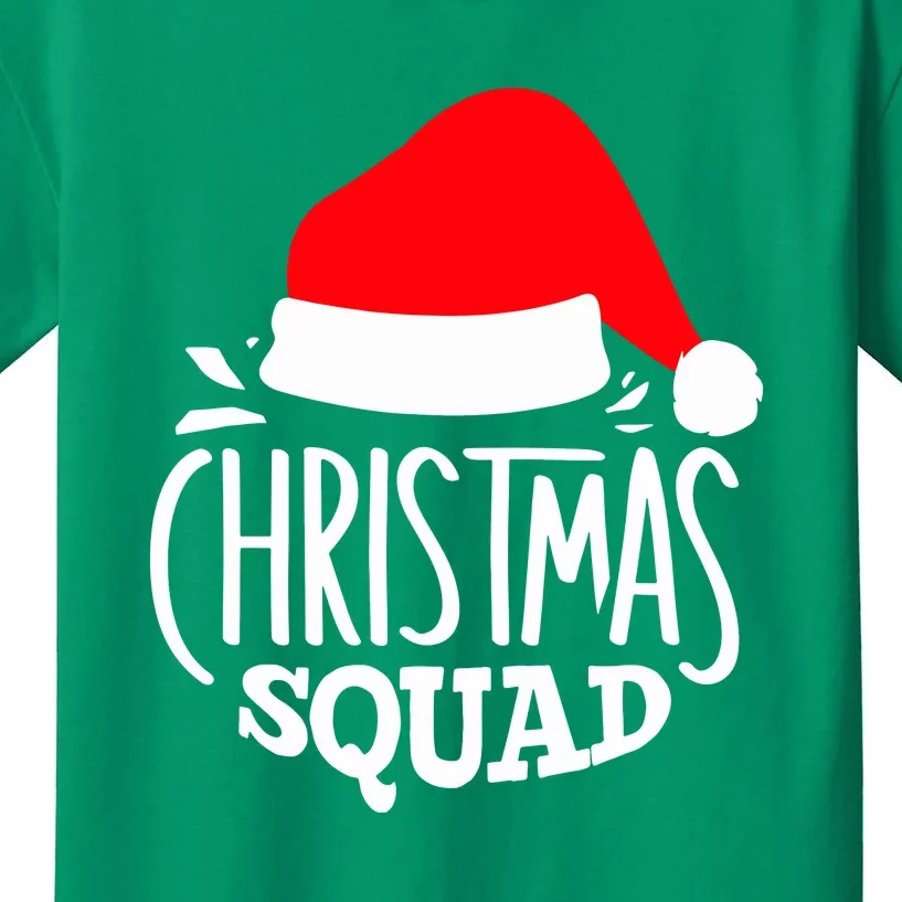 Christmas Squad Funny Family Group Matching Christmas Pajama Party Gift Kids T-Shirt