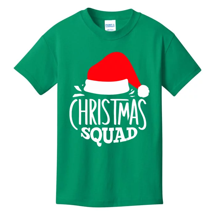 Christmas Squad Funny Family Group Matching Christmas Pajama Party Gift Kids T-Shirt