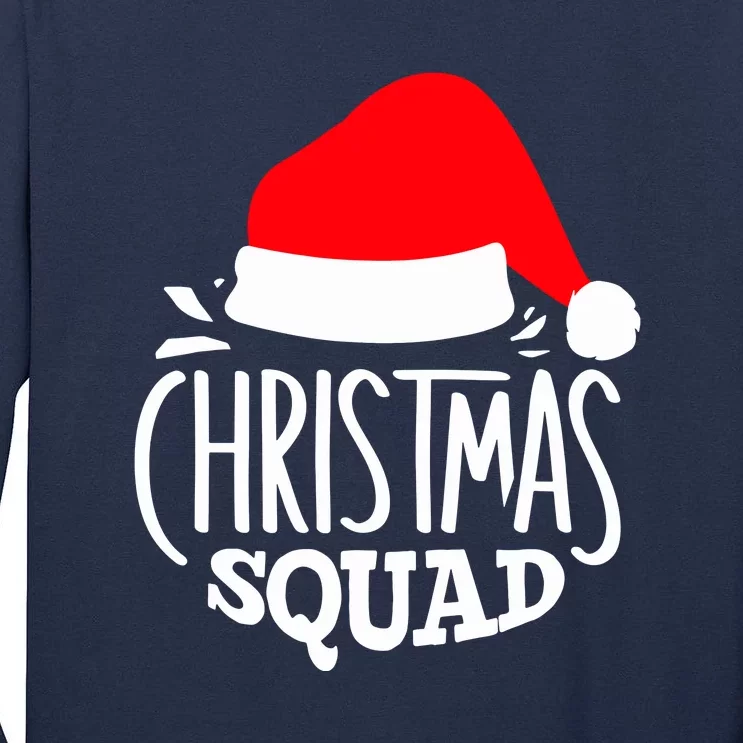 Christmas Squad Funny Family Group Matching Christmas Pajama Party Gift Tall Long Sleeve T-Shirt