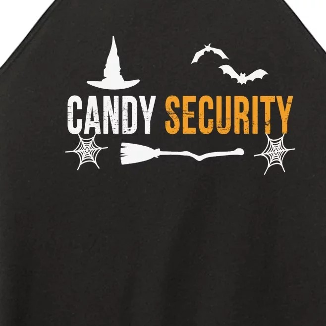 Candy Security | Funny Halloween 2024 Women’s Perfect Tri Rocker Tank