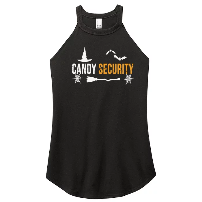 Candy Security | Funny Halloween 2024 Women’s Perfect Tri Rocker Tank