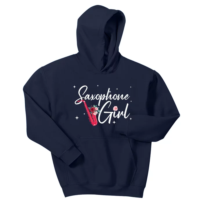 Cool Saxophone For Women Girl Tenor Baritone Sax Jazz Music Kids Hoodie