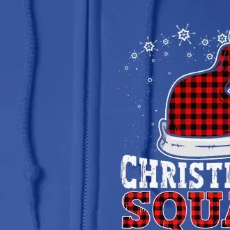 Christmas Squad Family Group Matching Christmas Party Pajama Full Zip Hoodie