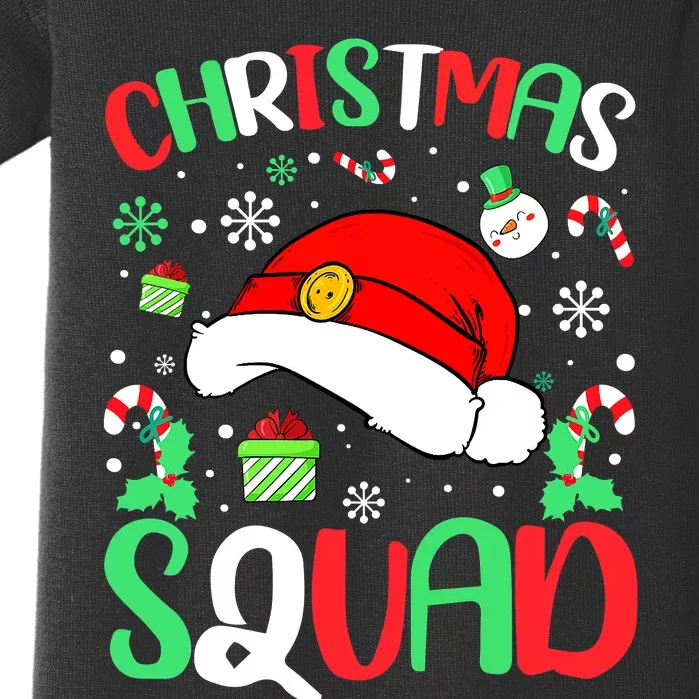 Christmas Squad Family Group Matching Christmas Pajama Party Baby Bodysuit