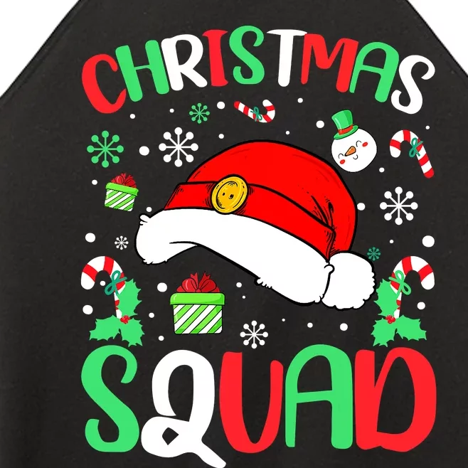 Christmas Squad Family Group Matching Christmas Pajama Party Women’s Perfect Tri Rocker Tank