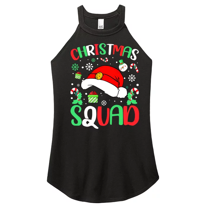 Christmas Squad Family Group Matching Christmas Pajama Party Women’s Perfect Tri Rocker Tank