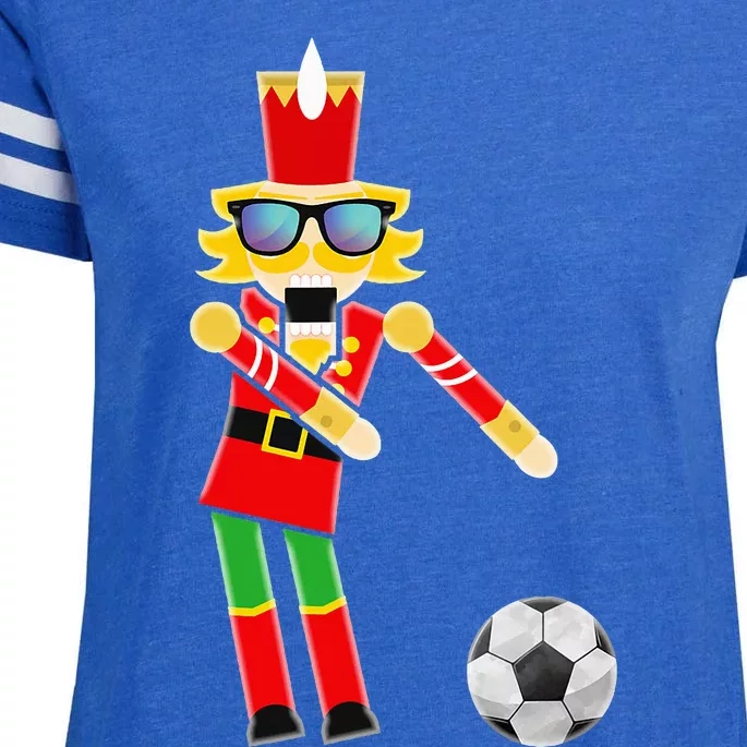 Christmas Soccer Flossing Enza Ladies Jersey Football T-Shirt