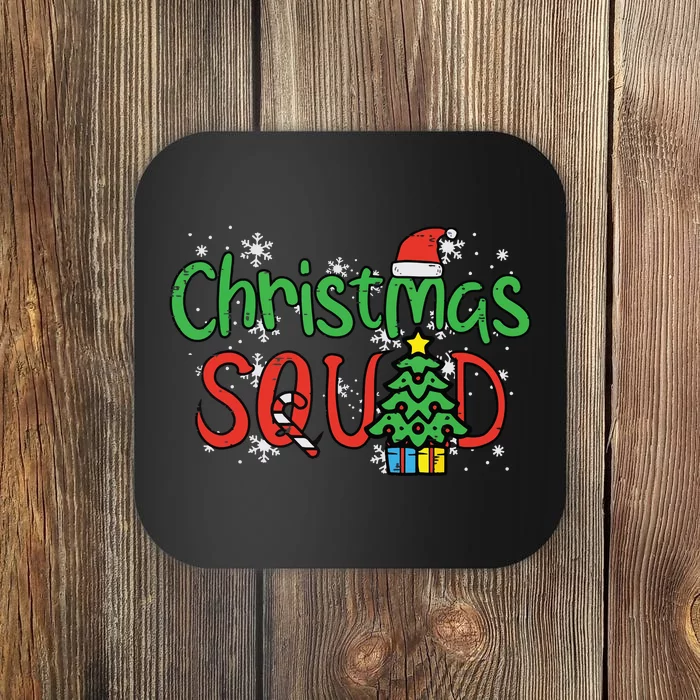 Christmas Squad Family Xmas Crew Women Boy Girls Coaster