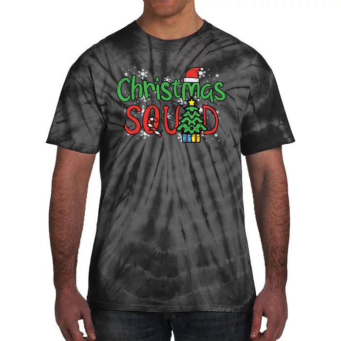 Christmas Squad Family Xmas Crew Women Boy Girls Tie-Dye T-Shirt