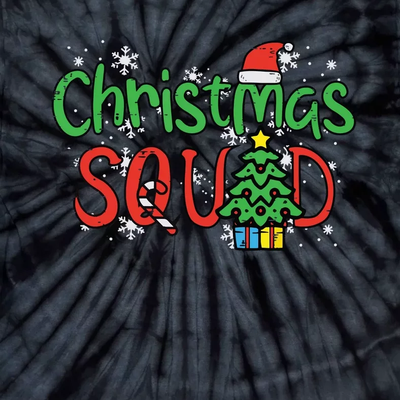 Christmas Squad Family Xmas Crew Women Boy Girls Tie-Dye T-Shirt