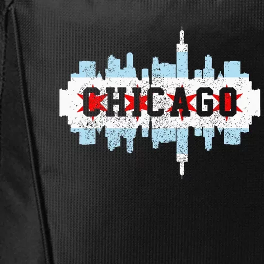 Chicago Skyline Flag City Illinois Souvenir City Backpack