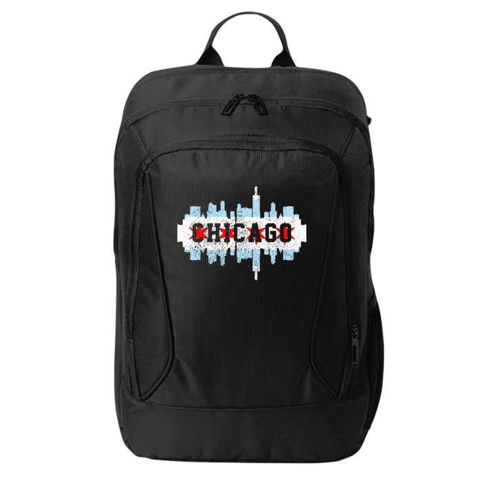 Chicago Skyline Flag City Illinois Souvenir City Backpack