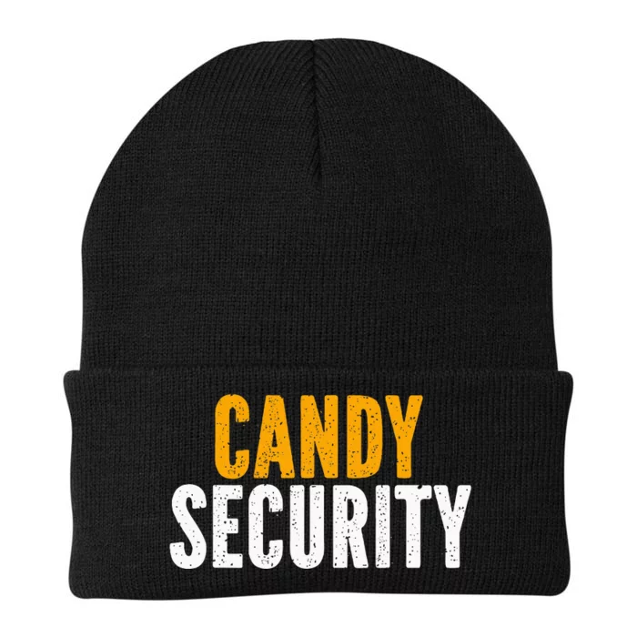 Candy Security Funny Halloween 2024 Parents Costume Knit Cap Winter Beanie