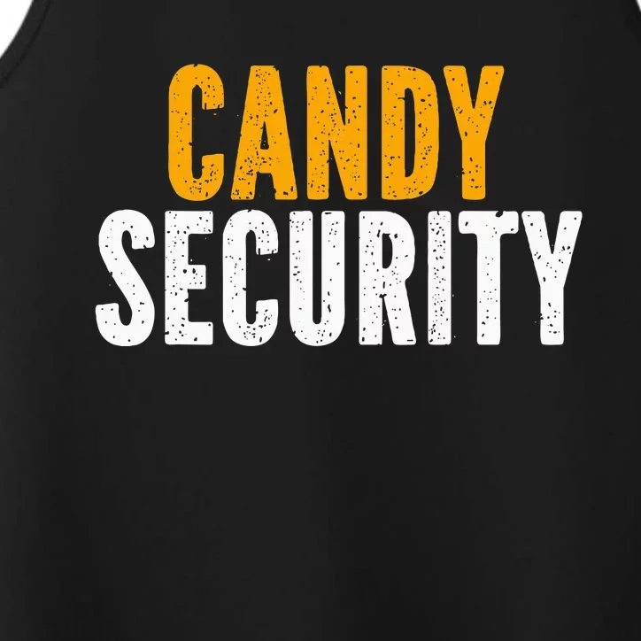 Candy Security Funny Halloween 2024 Parents Costume Performance Tank