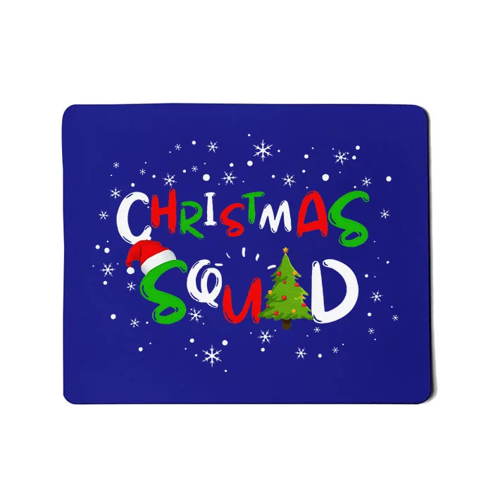 Christmas Squad Family Group Matching Funny Santa Elf Gift Mousepad