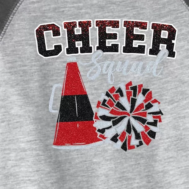 Cheer Squad Funny Cheerleader Cheerleading Red Women Girl Toddler Fine Jersey T-Shirt