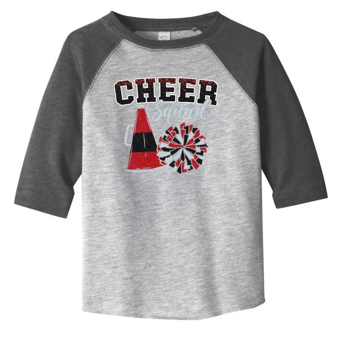 Cheer Squad Funny Cheerleader Cheerleading Red Women Girl Toddler Fine Jersey T-Shirt