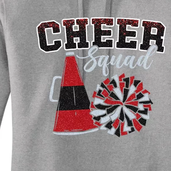 Cheer Squad Funny Cheerleader Cheerleading Red Women Girl Women's Pullover Hoodie