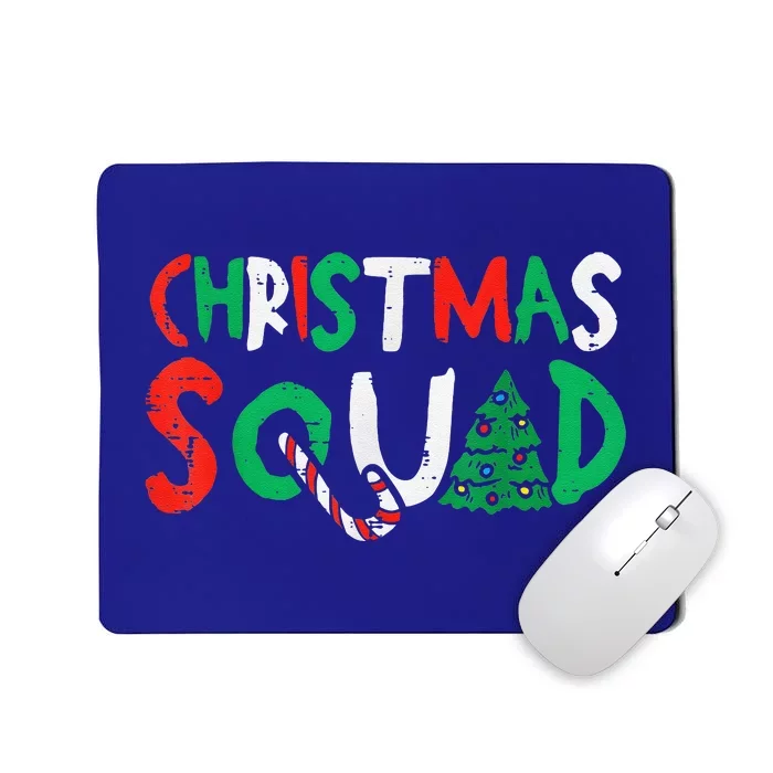 Christmas Squad Family Group Matching Funny Santa Elf Mousepad