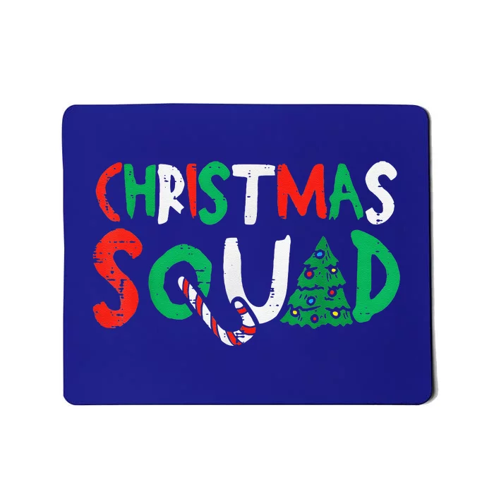 Christmas Squad Family Group Matching Funny Santa Elf Mousepad