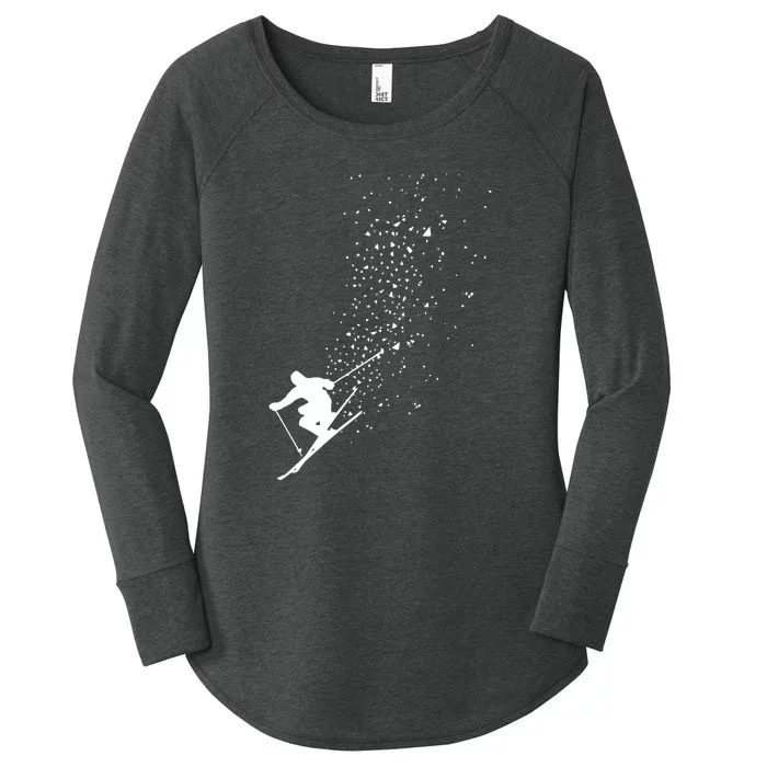 Cool Ski Freestyle Skiing Winter Sports Skier Freeski Gift Women's Perfect Tri Tunic Long Sleeve Shirt