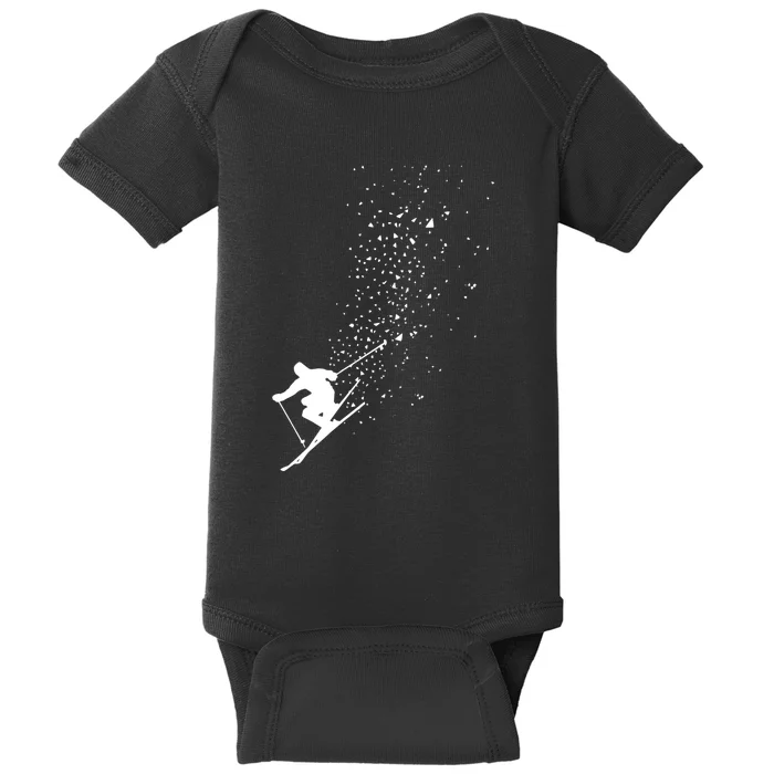 Cool Ski Freestyle Skiing Winter Sports Skier Freeski Gift Baby Bodysuit