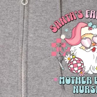 Christmas Santas Favorite Mother Baby Nurse L&D Full Zip Hoodie