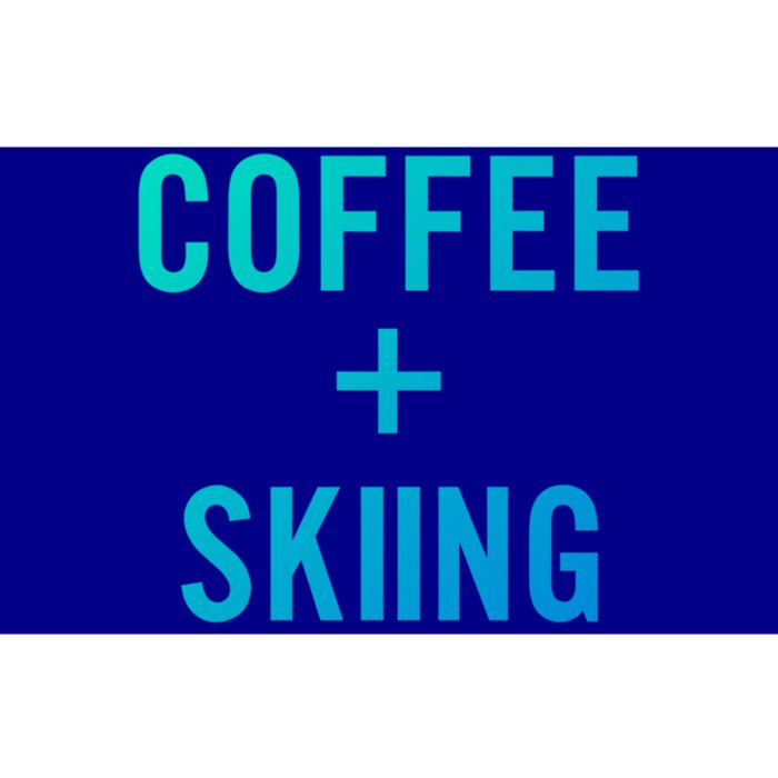 Coffee + Skiing For Skier Gift Bumper Sticker