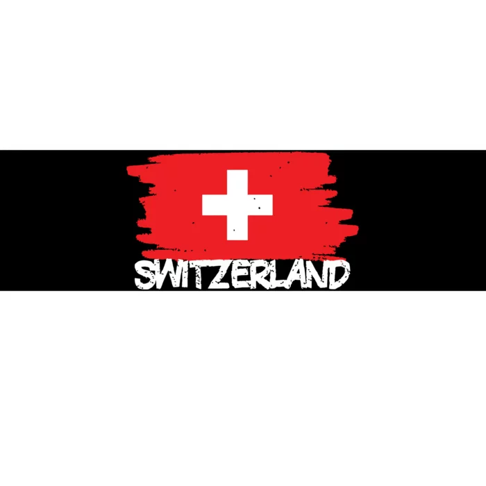 Cool Switzerland Flag Bumper Sticker