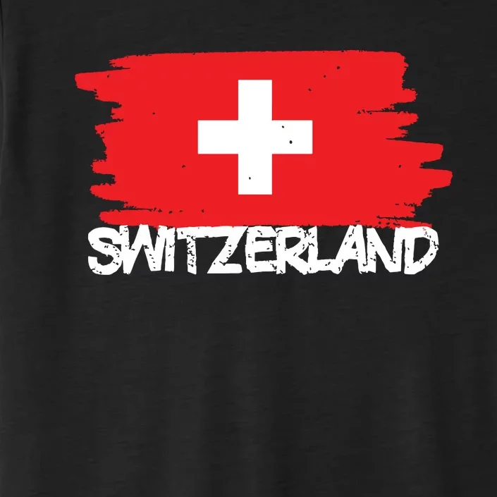 Cool Switzerland Flag ChromaSoft Performance T-Shirt