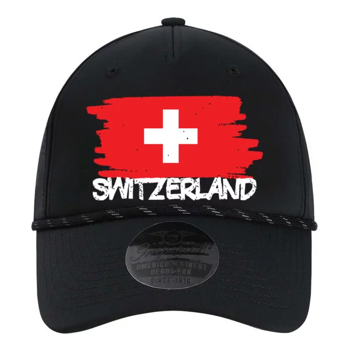 Cool Switzerland Flag Performance The Dyno Cap