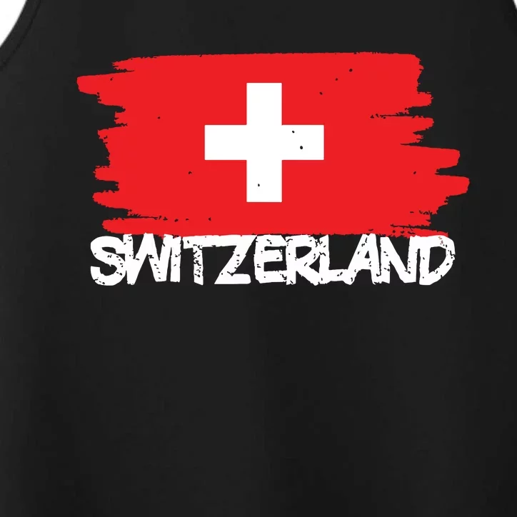 Cool Switzerland Flag Performance Tank