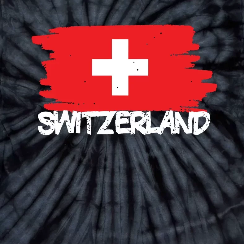 Cool Switzerland Flag Tie-Dye T-Shirt