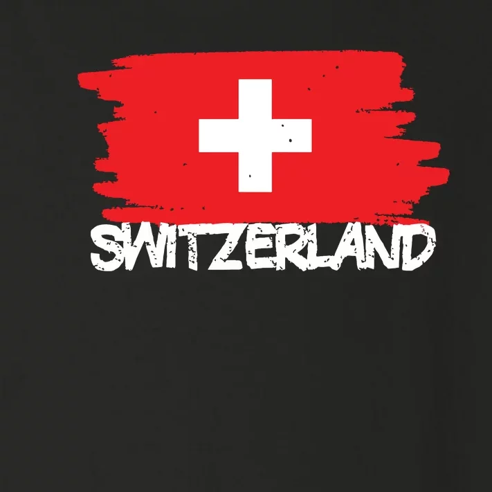 Cool Switzerland Flag Toddler Long Sleeve Shirt