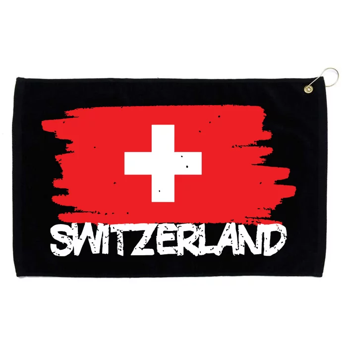 Cool Switzerland Flag Grommeted Golf Towel