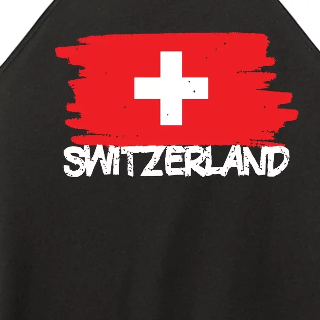 Cool Switzerland Flag Women’s Perfect Tri Rocker Tank