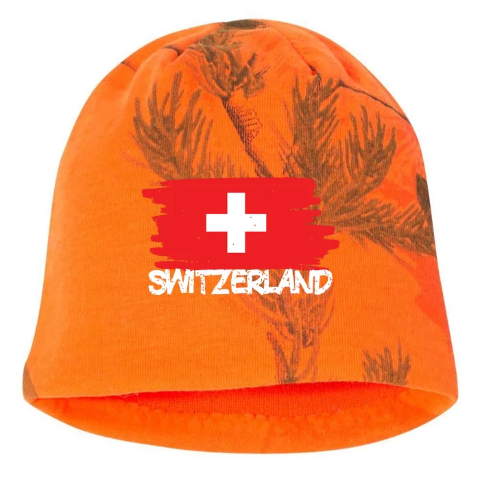 Cool Switzerland Flag Kati - Camo Knit Beanie