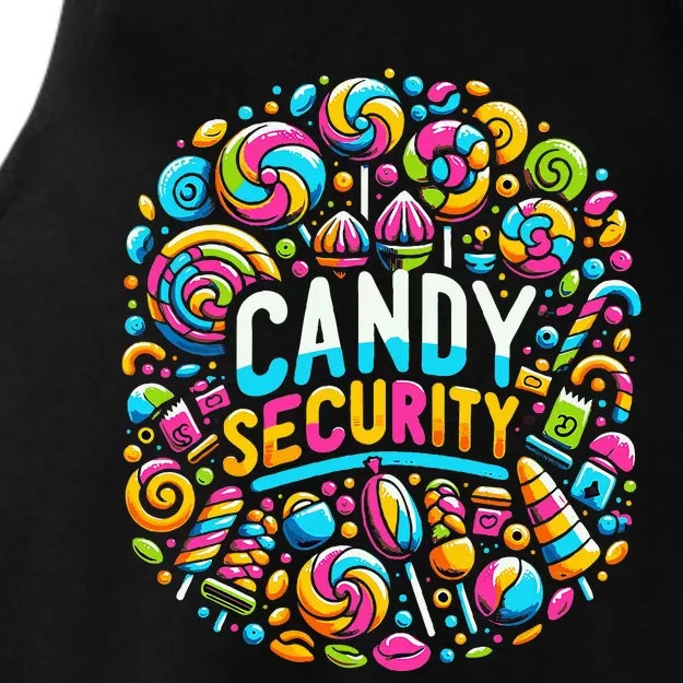 Candy Security Funny Candy Land Costume Candyland Party Ladies Tri-Blend Wicking Tank