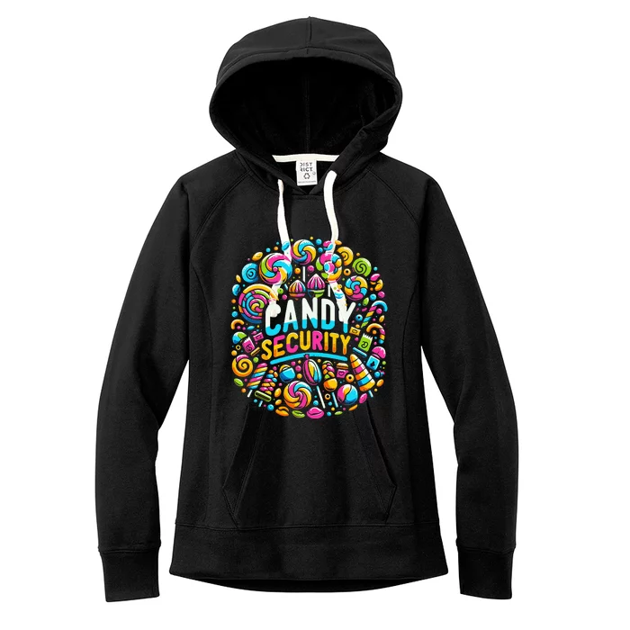 Candy Security Funny Candy Land Costume Candyland Party Women's Fleece Hoodie