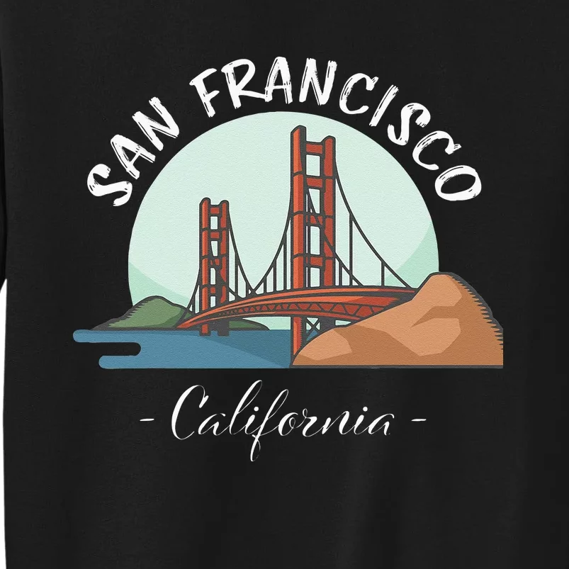 California San Francisco Gift Golden Gate Bridge Souvenir Sweatshirt