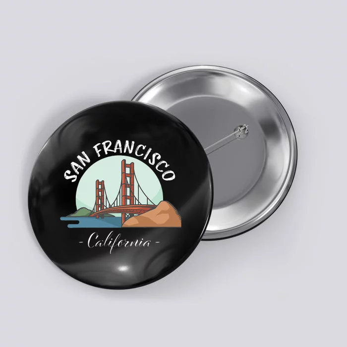 California San Francisco Gift Golden Gate Bridge Souvenir Button