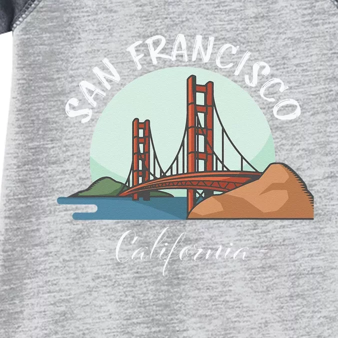 California San Francisco Gift Golden Gate Bridge Souvenir Infant Baby Jersey Bodysuit