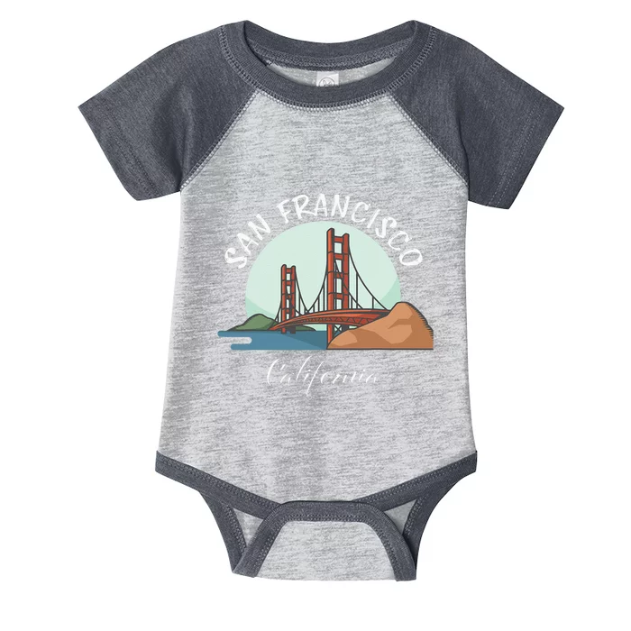 California San Francisco Gift Golden Gate Bridge Souvenir Infant Baby Jersey Bodysuit