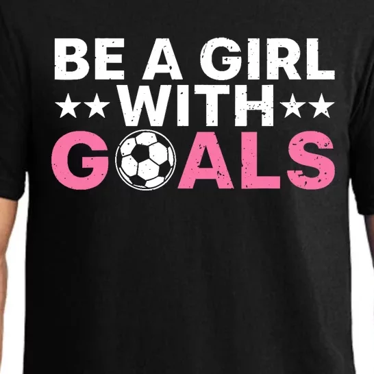 Cool Soccer For Wo Girl Football Soccer Lovers Sayings Pajama Set