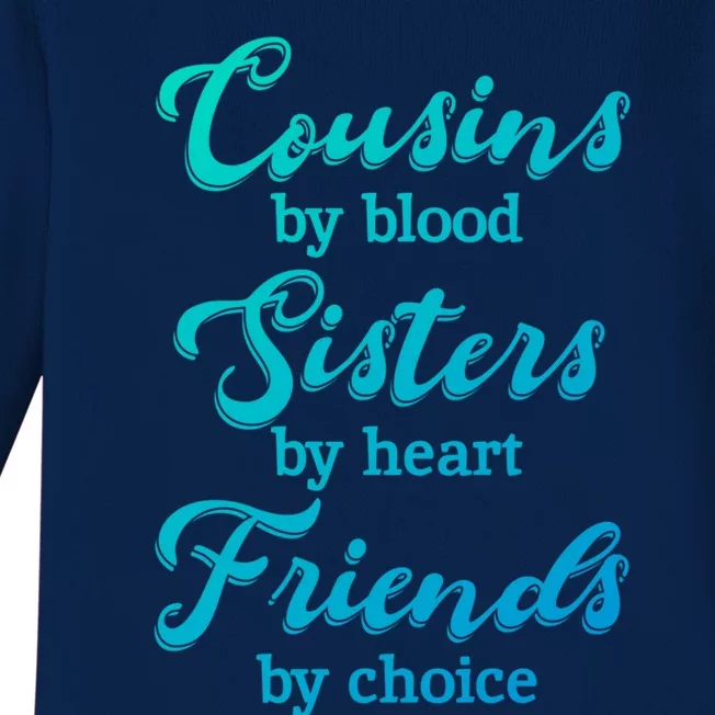 Cousins Sisters Friends Relatives Family Niece Aunt Uncle Cute Gift Baby Long Sleeve Bodysuit