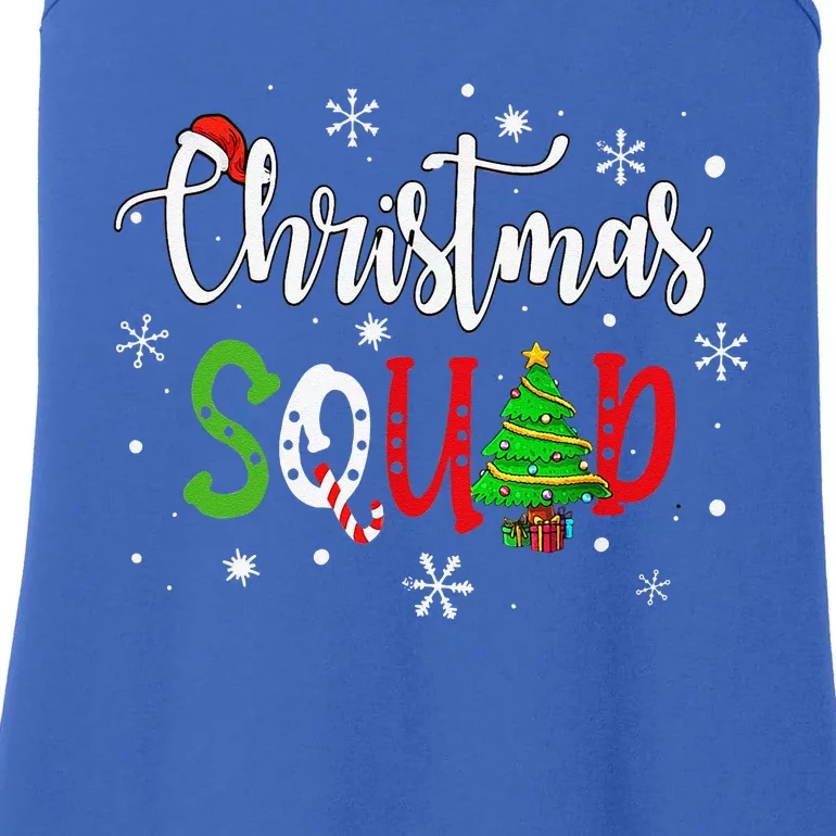 Christmas Squad Funny Family Matching Pajamas Ladies Essential Tank