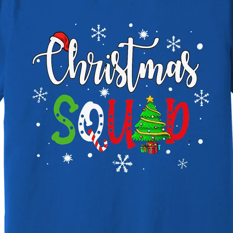 Christmas Squad Funny Family Matching Pajamas Premium T-Shirt