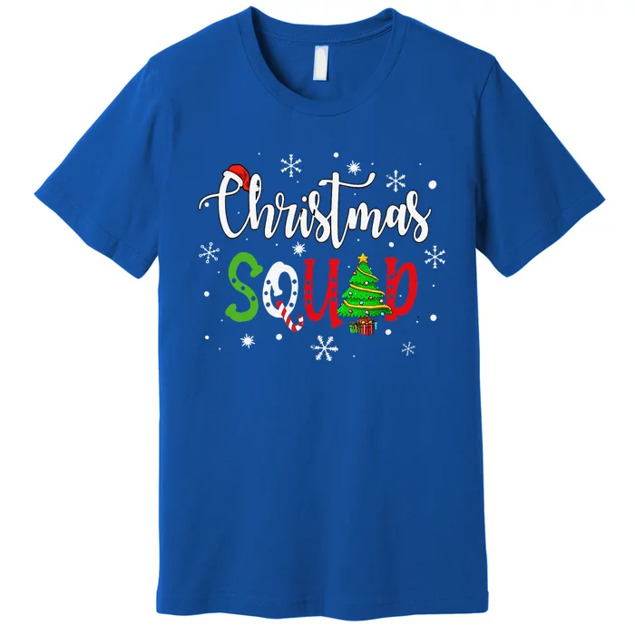 Christmas Squad Funny Family Matching Pajamas Premium T-Shirt