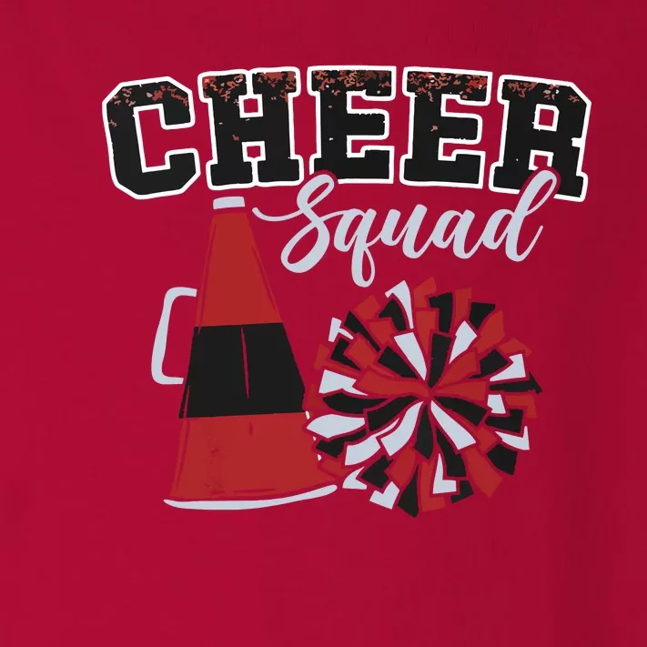 Cheer Squad Funny Cheerleader Cheerleading Red Women Girl Toddler Long Sleeve Shirt